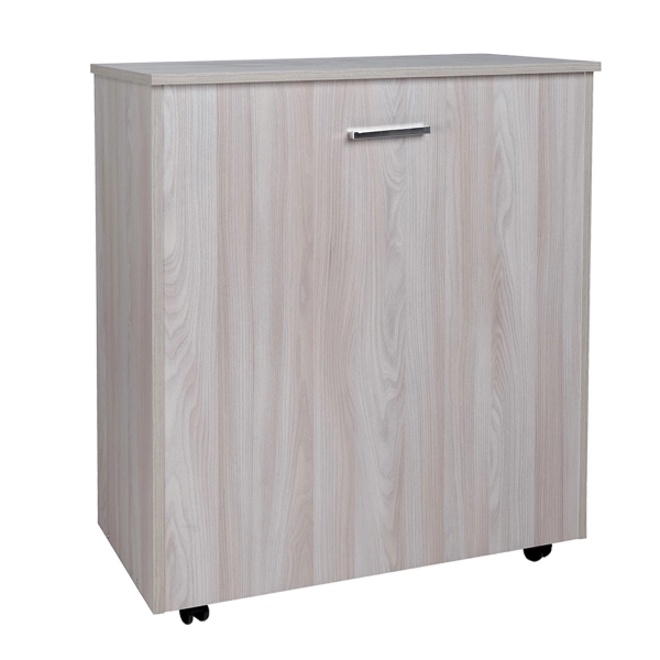 Letto a scomparsa estraibile salvaspazio con materasso 80x180 Olmo Grigio