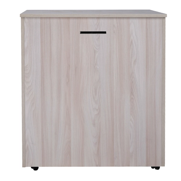 Letto a scomparsa estraibile salvaspazio con materasso 80x180 Olmo Grigio