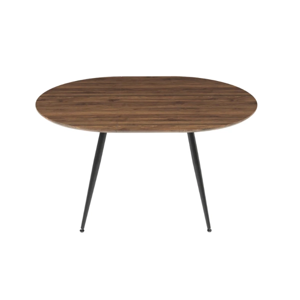 Mesa redonda HABLA con tapa de MDF Tek extensible hasta 160 cm