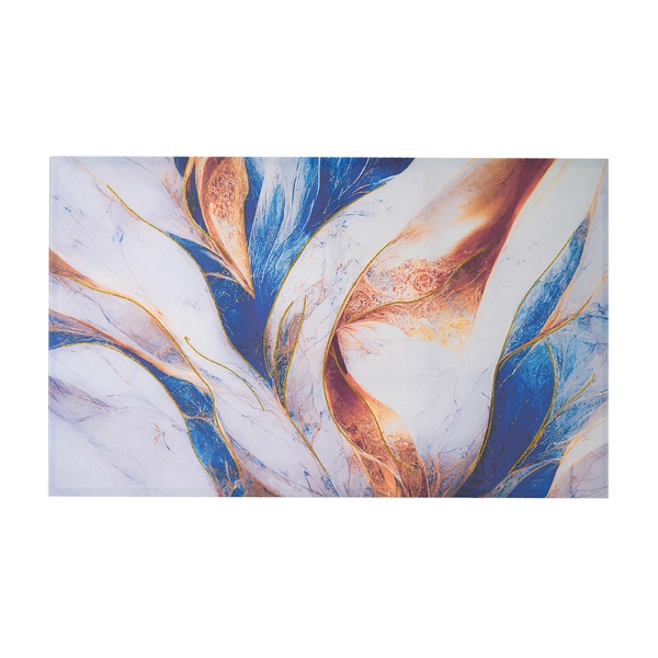 Cuadro moderno 80x160 cm sobre lienzo con marco de madera con diseño abstracto de mármol