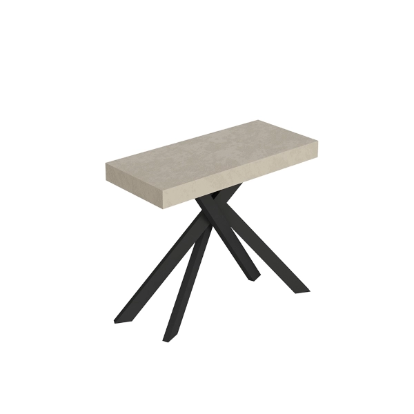Consola extensible 90x40/196 cm Libo Small Cachemira estructura Antracita