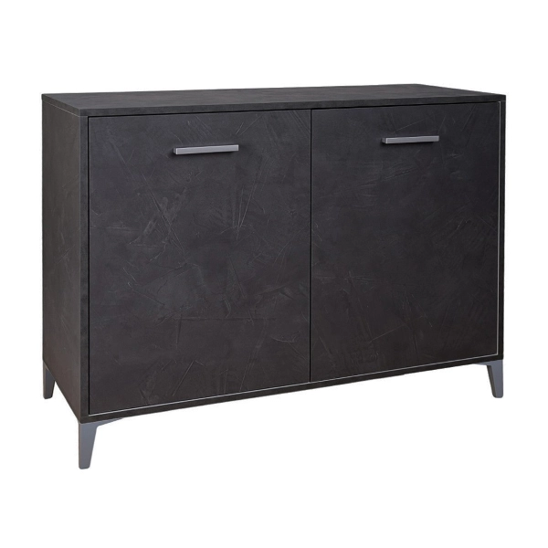 Aparador de Madera 2 Puertas 110x45 cm Drexa Antracita Espátula