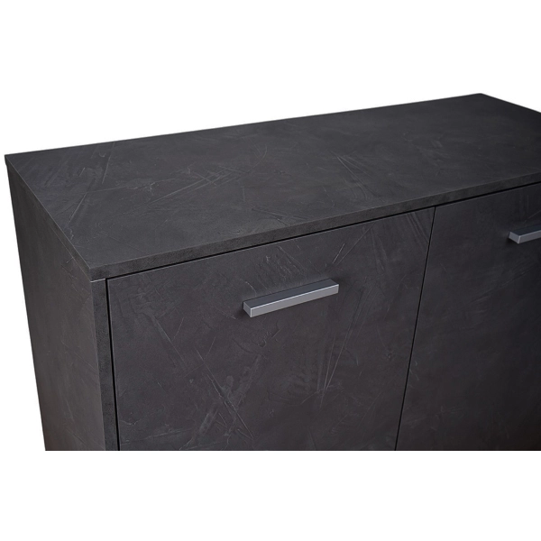 Aparador de Madera 2 Puertas 110x45 cm Drexa Antracita Espátula