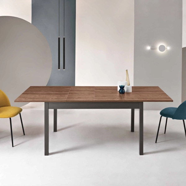 Mesa extensible de madera hasta 220 cm CAIO teak