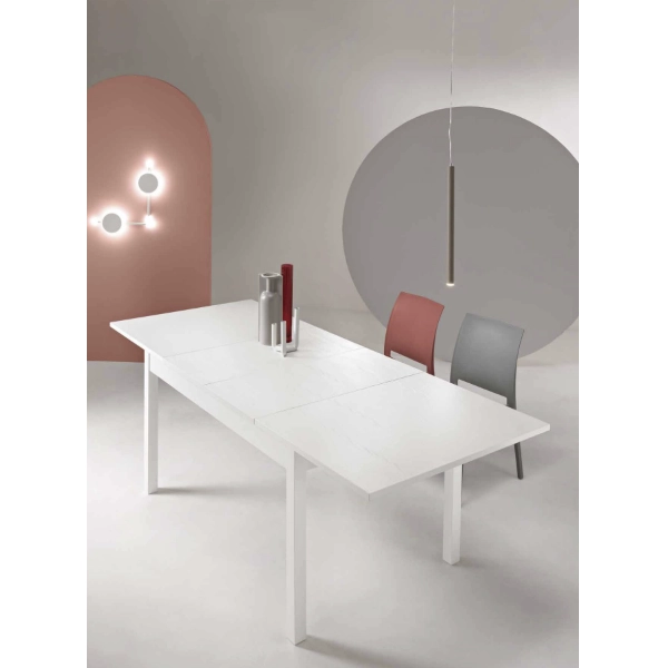Mesa CAIO extensible a 220 cm de fresno blanco