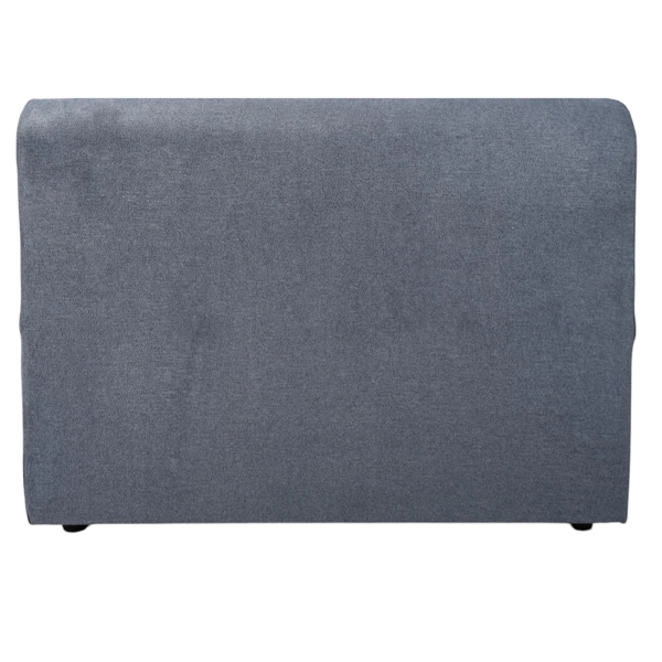 Sofá de 2 plazas de 127 cm en tela con cojines, color gris.