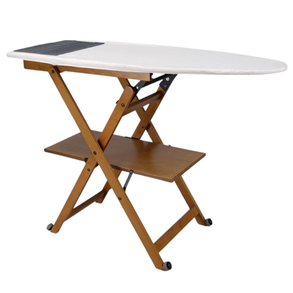 Tabla de planchar plegable de madera de haya con ruedas – REVI Tabaco