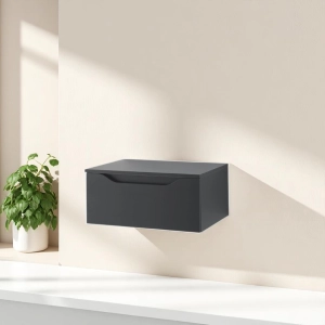 Hängende Badezimmerschublade 60 cm GIGLIO matt graphit