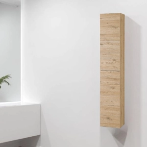 Badezimmersäule 160 cm, aufgehängt, umkehrbar, BALI, Natureiche