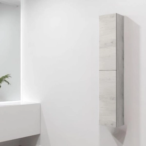 Wendbare 2-türige Hängesäule Weiße Eiche