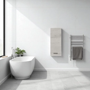 Einzelwandschrank mit rechtsöffnender Tür 25x16xH71 cm WEISSE EICHE