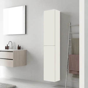 Umkehrbare Hängesäule 30X160 cm mit 2 glänzend weißen Türen