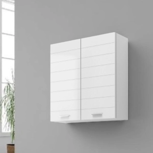 Doppelte hängende Wandeinheit RIGO 68x22 Glänzend Weiß