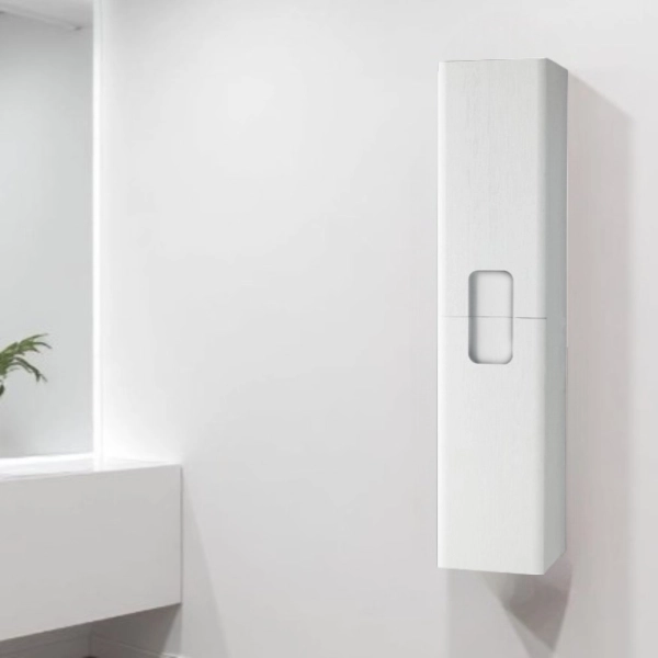 Columna de baño suspendida 160 cm ARCO dos puertas alerce blanco reversible