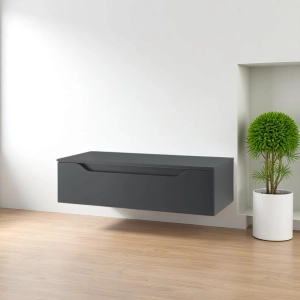 Hängende Badezimmerschublade 100 cm mattgraphit - GIGLIO