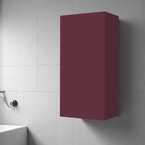 Suspended wall unit 30x22 with reversible door matte rust