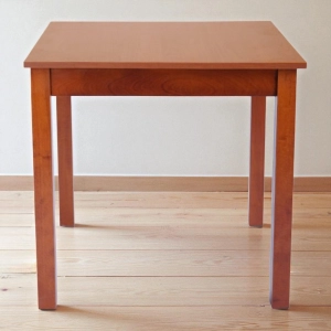 Tavolo fisso in legno con gamba quadrata RISTORANTE misura 90x90 CILIEGIO