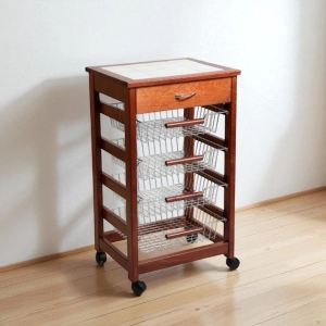 Carrello VESUVIO portafrutta senza base CILIEGIO