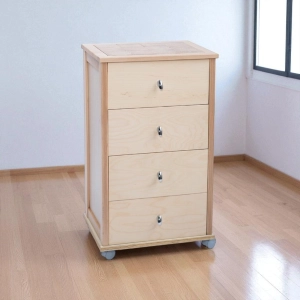 POKER kitchen trolley with drawers and Natural ceramic top