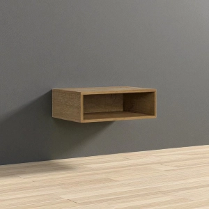 Isoka oak nature open mobile wall unit 60x20