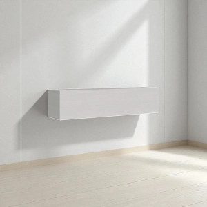 Horizontal wall unit with vasistas door 174 cm Isoka White
