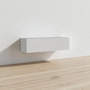 Horizontal wall unit with vasistas door 154 cm Isoka white