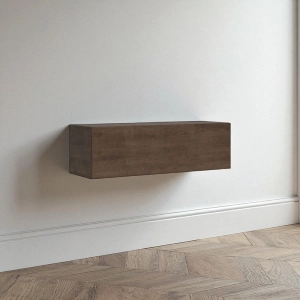 Horizontal wall unit with vasistas door 134 cm Isoka walnut