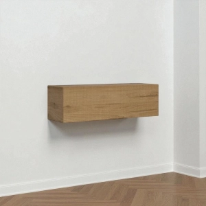 Horizontal wall unit with vasistas door 134 cm Isoka oak nature