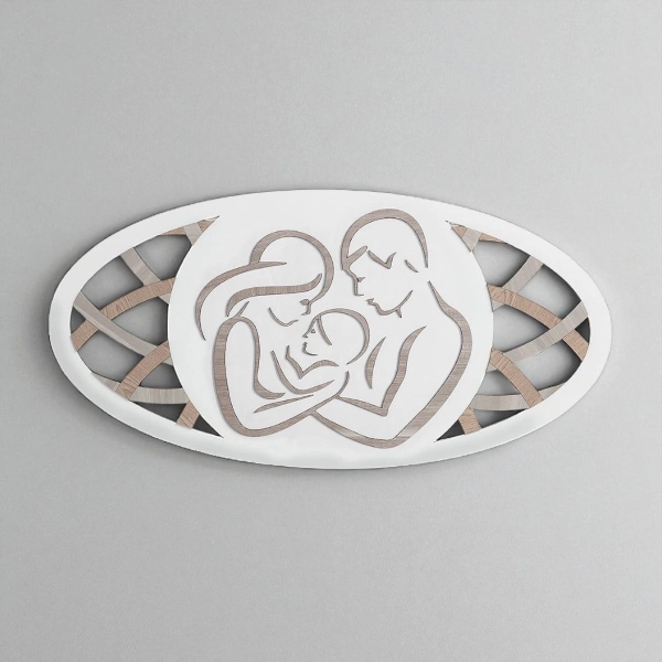 Cabecera Sagrada Familia 59x119 cm en madera laminada