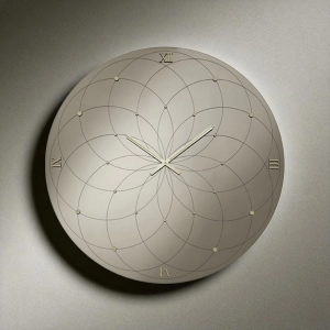 Orologio KYLE Rotondo D60 cm in Kristall Bronzo und Numeri Oro