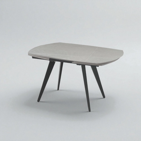 Mesa Almor 130-190x80 extensible tapa mármol gris