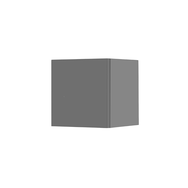 Pensile cubotto sospeso con anta Grigio Opaco 30x30 cm