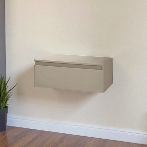 Cassetto da bagno nobilitato 100 cm sospeso NILYA Tortora Opaco