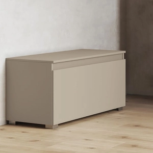 Cómoda con cajonera de madera 81 cm gris tórtola