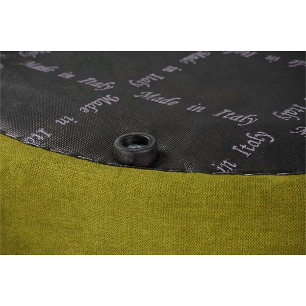 Pouf Rond Dante L70 cm en Tissu Anti-Tache VERT