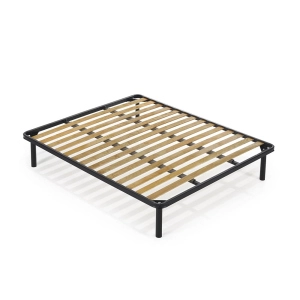 Double Slatted Bed Base 160x190 cm with Removable Legs