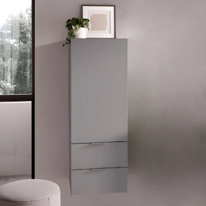 Colonna sospesa H110 Anta DX e 2 cassetti RHEA Grigio Opaco