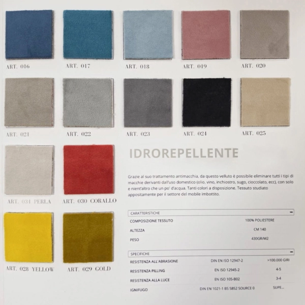 Canapé-lit 170 cm en velours anti-taches - Jerez Taupe