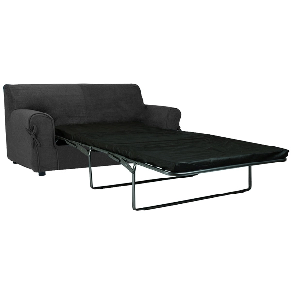 Canapé-lit 3 places VERONA 200 cm tissu déhoussable Gris