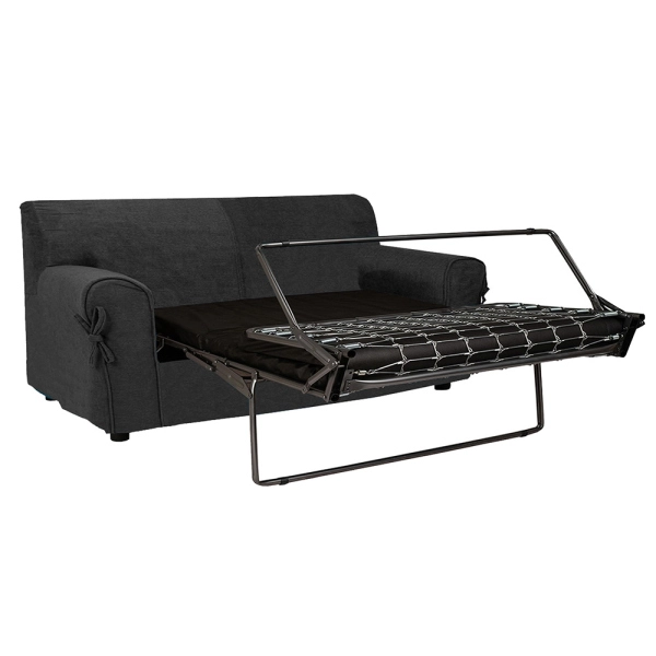 Canapé-lit 3 places VERONA 200 cm tissu déhoussable Gris