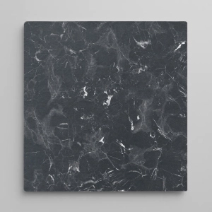 Plateau de table carré de restaurant extérieur en HPL Noir 80x80 cm