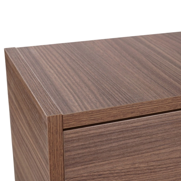 Platzsparender Schuhschrank 3 Klappen 77xh124 cm Nussbaum