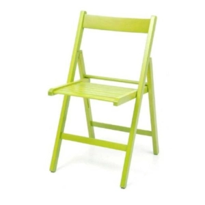 GREEN colored wooden folding chair 1 piece