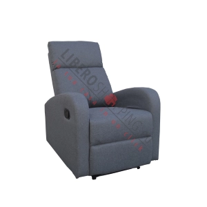Poltrona relax manuale reclinabile FORTUNA in tessuto GRIGIO