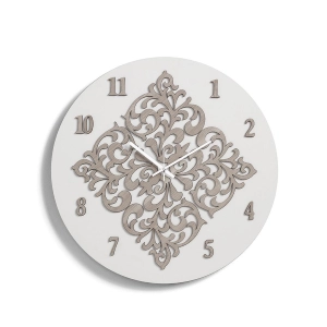 Orologio da parete moderno ROMBO in legno taglio laser D50 BRC