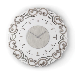 Runde Wanduhr D30 ohne Zahlen aus BRC-Schichtholz