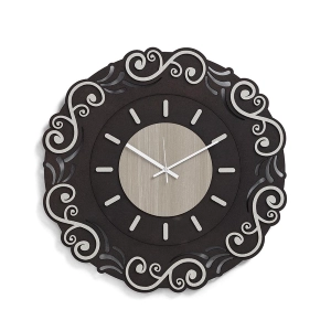 Runde Wanduhr D30 ohne Zahlen aus RSN-Schichtholz