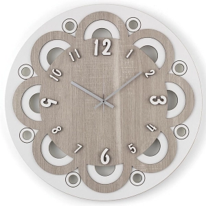 Runde Wanduhr D30 aus Schichtholz BRC - Margherita