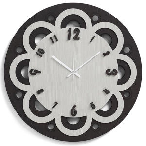 Runde Wanduhr D30 aus Schichtholz RSN - Margherita