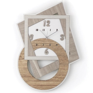 Wanduhr 40x59 cm aus Schichtholz BRC - GEOMETRIC